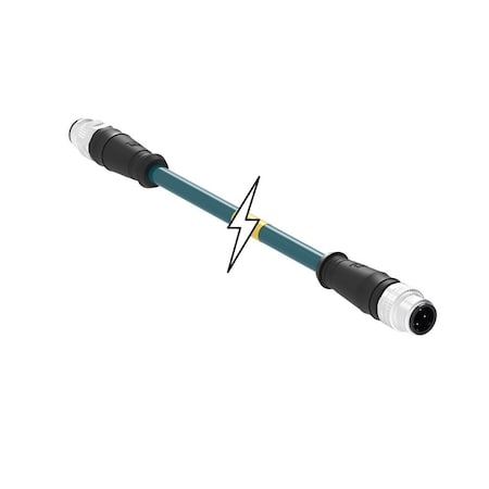 Woodhead CSE M12 ETH 4P DC MA MA STR WSOR 5M DE E11A06016M050